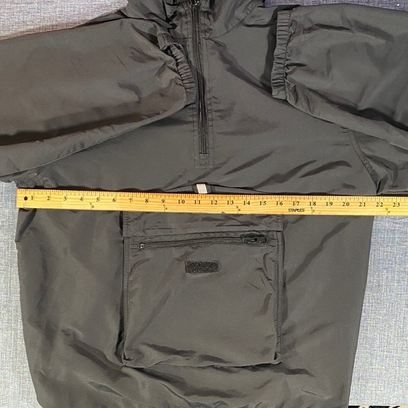 Lands’ End XL Black Half-Zip Hooded Windbreaker Jacket Men’s Outdoor Nylon Mesh - Picture 7 of 10